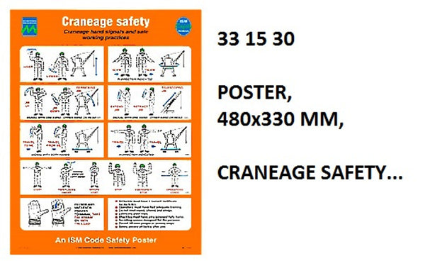 IMPA 331530 - POSTER, 480x330 MM, CRANEAGE SAFETY...