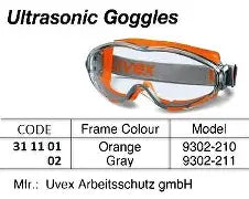 IMPA 311101 - ULTRASONIC GOOGLES (ORANGE)(UV400) EN ISO 16321-1:2022