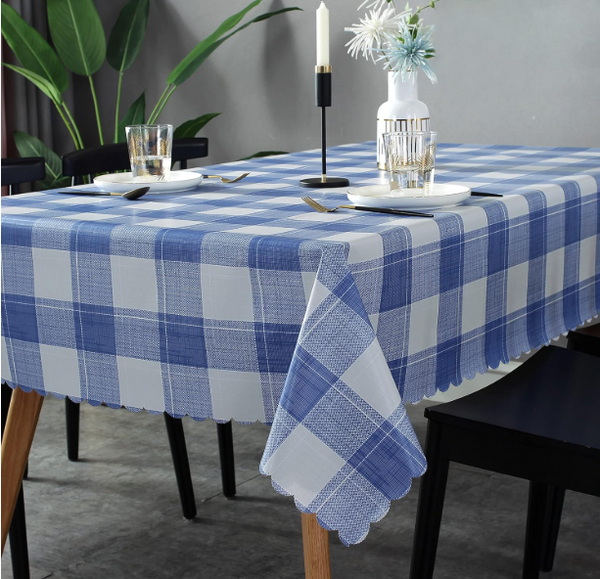 IMPA 150652 - PLASTIC TABLE CLOTHING( BLUE LATTICE,WIDTH 1370MM*30M)