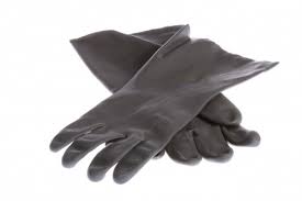 IMPA 190121 - RUBBER GLOVES SHORT 300MM