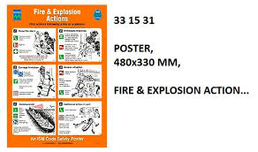 IMPA 331531 - POSTER, 480x330 MM, FIRE & EXPLOSION ACTION...