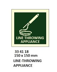 IMPA 334118 - IMOÂ SYMBOLS, 150x150 MM, LINE-THROWING APPLIANCE
