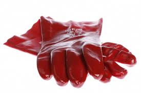 IMPA 190132 - OIL/ACID RESISTANT PLASTIC GLOVES  LONG