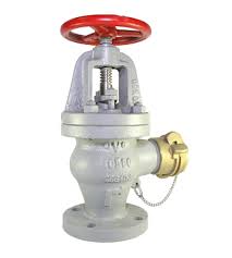 IMPA 751736 - ANGLE HOSE VALVE CAST-IRON, FLANGE&COUPLING F7333 10K-50MM
