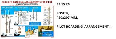 IMPA 331526 - POSTER, 420x297 MM, PILOT BOARDING ARRANGEMENT...