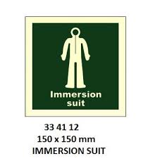 IMPA 334112 - IMOÂ SYMBOLS, 150x150 MM, IMMERSION SUIT