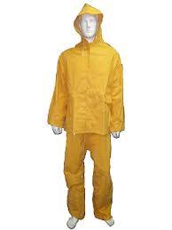 IMPA 190436 - YELLOW RAIN SUIT WITH HOOD AND REFLECTIVE TAPE, SIZE M~XXXL
