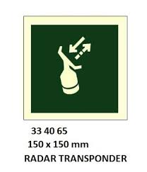 IMPA 334065 - IMOÂ SYMBOLS, 150x150 MM, RADAR TRANSPONDER
