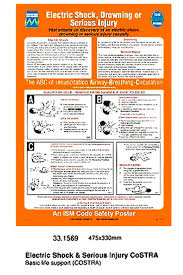 IMPA 331569 - POSTER, 475x330 MM, ELECTRIC SHOCK & SERIOUS INJURY COSTRA