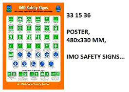 IMPA 331536 - POSTER, 480x330 MM, IMO SAFETY SIGNS...