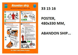 IMPA 331516 - POSTER, 480x330 MM, ABANDON SHI...