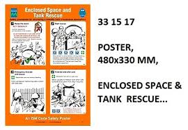 IMPA 331517 - POSTER, 480x330 MM, ENCLOSED SPACE & TANK RESCUE...
