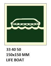 IMPA 334050 - IMOÂ SYMBOLS, 150x150 MM, LIFE BOAT