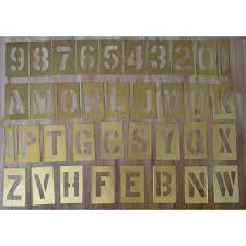 IMPA 613159 - BRASS STENCIL  FIGURE 0-9   10PCS/SET 75MM