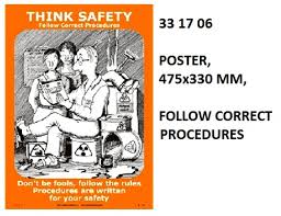IMPA 331706 - POSTER, 475x330 MM, FOLLOW CORRECT PROCEDURES