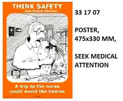IMPA 331707 - POSTER, 475x330 MM, SEEK MEDICAL ATTENTION