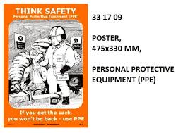 IMPA 331709 - POSTER, 475x330 MM, PERSONAL PROTECTIVE EQUIPMENT (PPE)