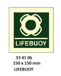 IMPA 334106 - IMOÂ SYMBOLS, 150x150 MM, LIFEBUOY