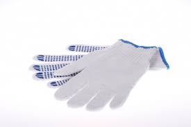 IMPA 190103 - GLOVES COTTON WORKING NON SLIP DOTS    EURO SIZE