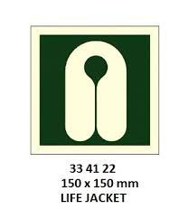 IMPA 334123 - IMOÂ SYMBOLS, 300x300 MM, LIFEBOAT