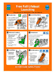 IMPA 331520 - POSTER, 480x330 MM, FREE FALL LIFEBOAT LAUNCHING...