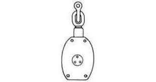 IMPA 231609 - WOOD BLOCKS SINGLE SHEAVE 10