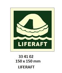 IMPA 334102 - IMOÂ SYMBOLS, 150x150 MM, LIFERAFT