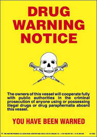 IMPA 331537 - POSTER, 297x210 MM, DRUGS WARNING ...