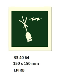 IMPA 334064 - IMOÂ SYMBOLS, 150x150 MM, EPIRB