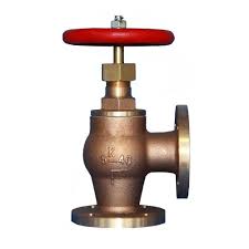 IMPA 751064 - MARINE SCREWDOWN CHECK ANGLE VALVE, FLANGE END, JIS F7352, 5KGF/CM2, 32 MM    BRASS MATERIAL