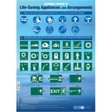 IMPA 371659 - IMO PUBLICATION, IMO981.E POSTER: LIFE-SAVING APPLICANCESÂ SYMBOLS