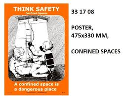 IMPA 331708 - POSTER, 475x330 MM, CONFINED SPACES