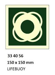 IMPA 334056 - IMOÂ SYMBOLS, 150x150 MM, LIFEBUOY