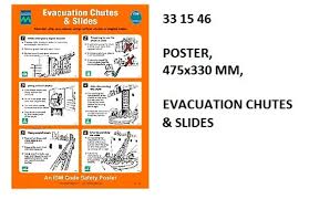 IMPA 331546 - POSTER, EVACUATION CHUTES & SLIDES