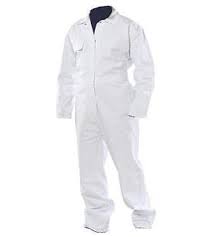 IMPA 190541 - BOILERSUIT(COVERALLS) WHITE  SIZE M~XXXL 190G    100% COTTON , 190GRM, WITH TUV CERTIFICATE
