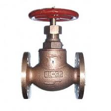 IMPA 751074 - MARINE SCREWDOWN CHECK GLOBE VALVE, FLANGE END, JIS F7409, 16KGF/CM2, 32 MM    BRASS MATERIAL