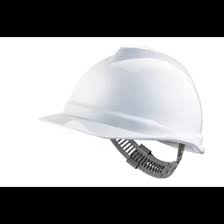 IMPA 310101 - SLOTTED V-GARD SAFETY HELMETS WITH STAZ-ON SUSPENSION (WHITE)