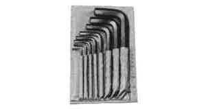 IMPA 611282 - ALLEN HEXAGON WRENCH SET 8S INCH 1/8-1/2